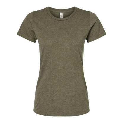 Olive Heather - Front - Tultex Women's Premium Cotton Blend T-Shirt