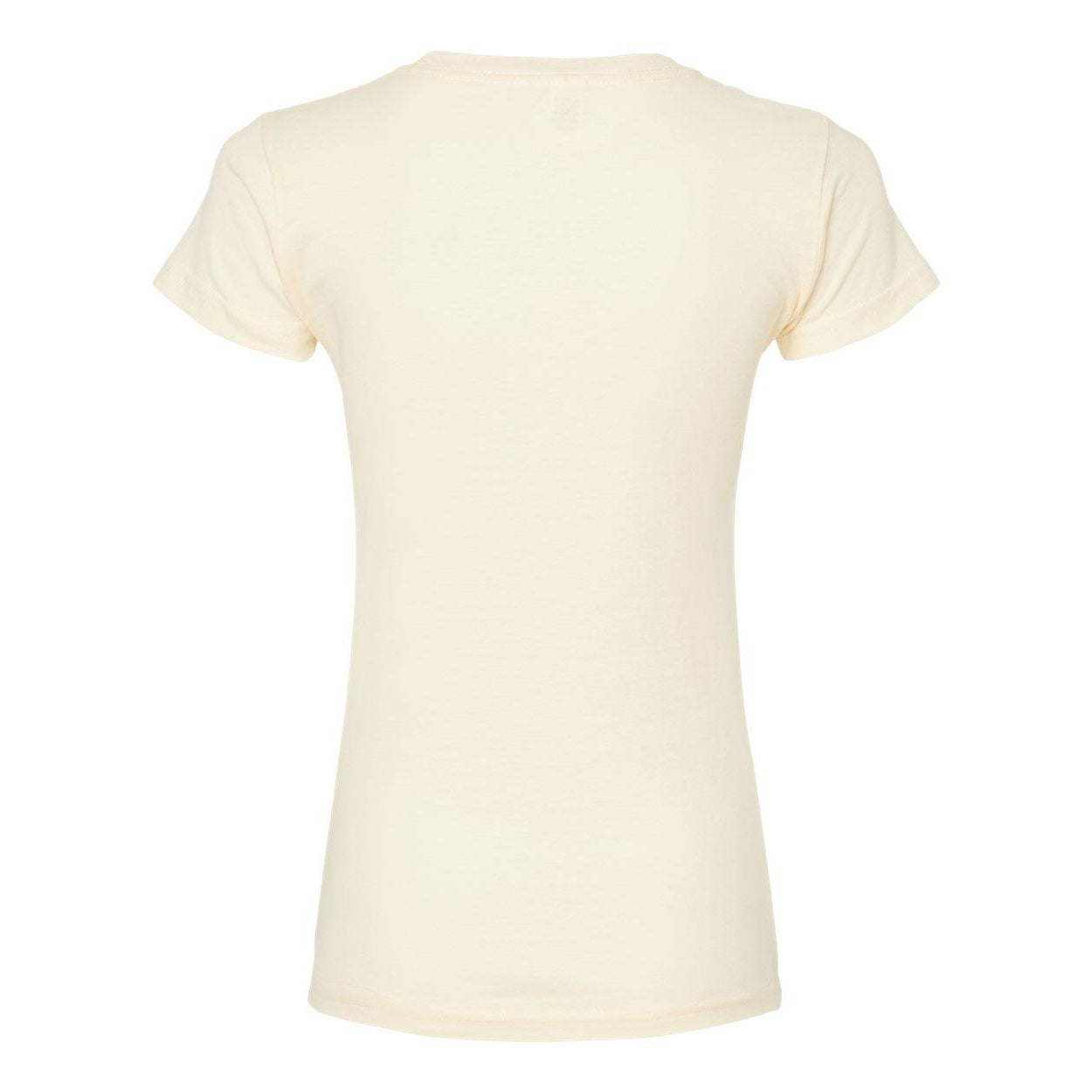 Heather Grey - Back - Tultex Women's Slim Fit Fine Jersey T-Shirt