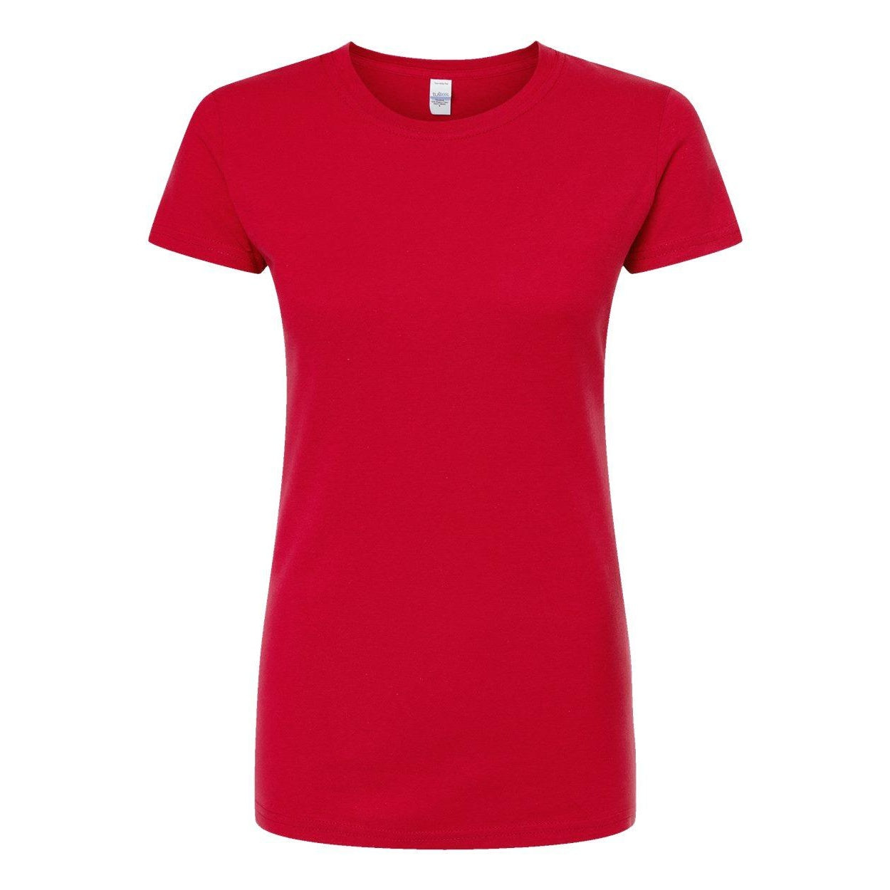 Heather Grey - Side - Tultex Women's Slim Fit Fine Jersey T-Shirt