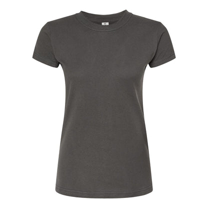 Natural - Front - Tultex Women's Slim Fit Fine Jersey T-Shirt