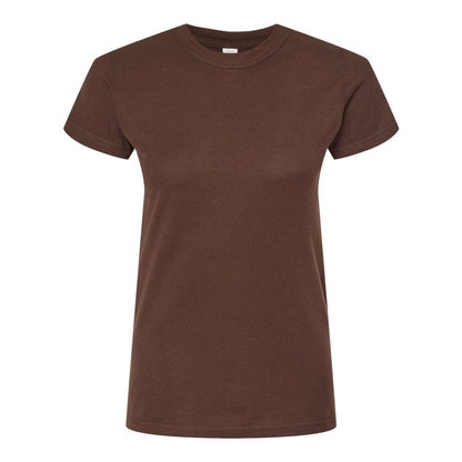 Indigo - Front - Tultex Women's Slim Fit Fine Jersey T-Shirt