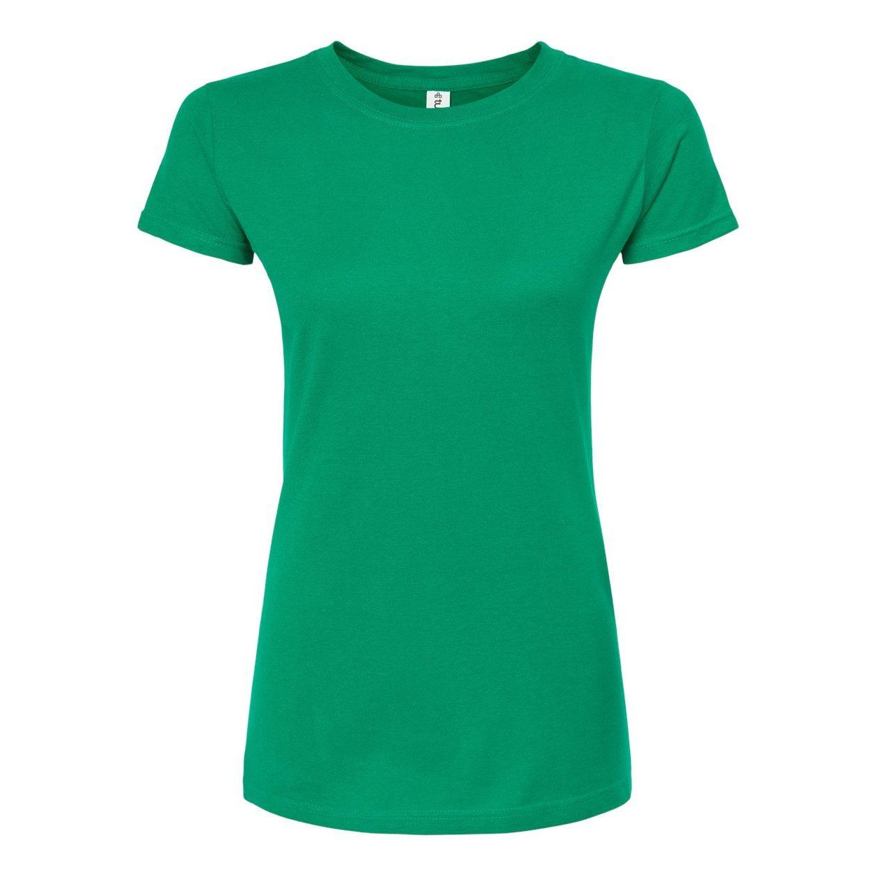 Brown - Back - Tultex Women's Slim Fit Fine Jersey T-Shirt