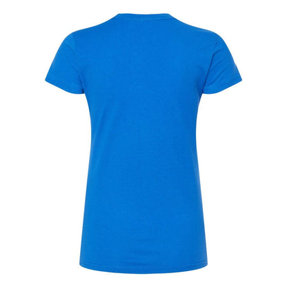 Baby Blue - Side - Tultex Women's Slim Fit Fine Jersey T-Shirt