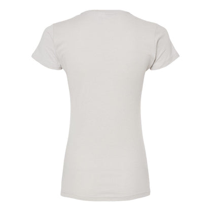 Indigo - Side - Tultex Women's Slim Fit Fine Jersey T-Shirt
