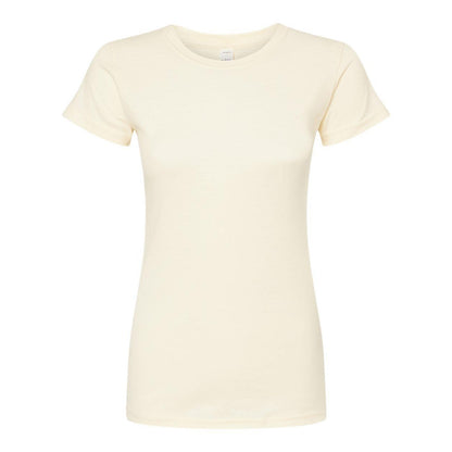Charcoal - Back - Tultex Women's Slim Fit Fine Jersey T-Shirt