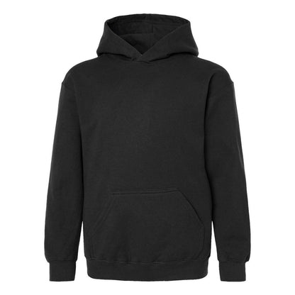 Black - Front - Tultex Youth Hooded Sweatshirt