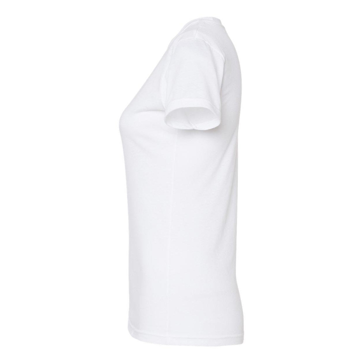 White - Side - Tultex Women's Poly-Rich Slim Fit T-Shirt