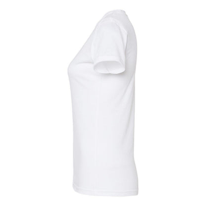 White - Side - Tultex Women's Poly-Rich Slim Fit T-Shirt