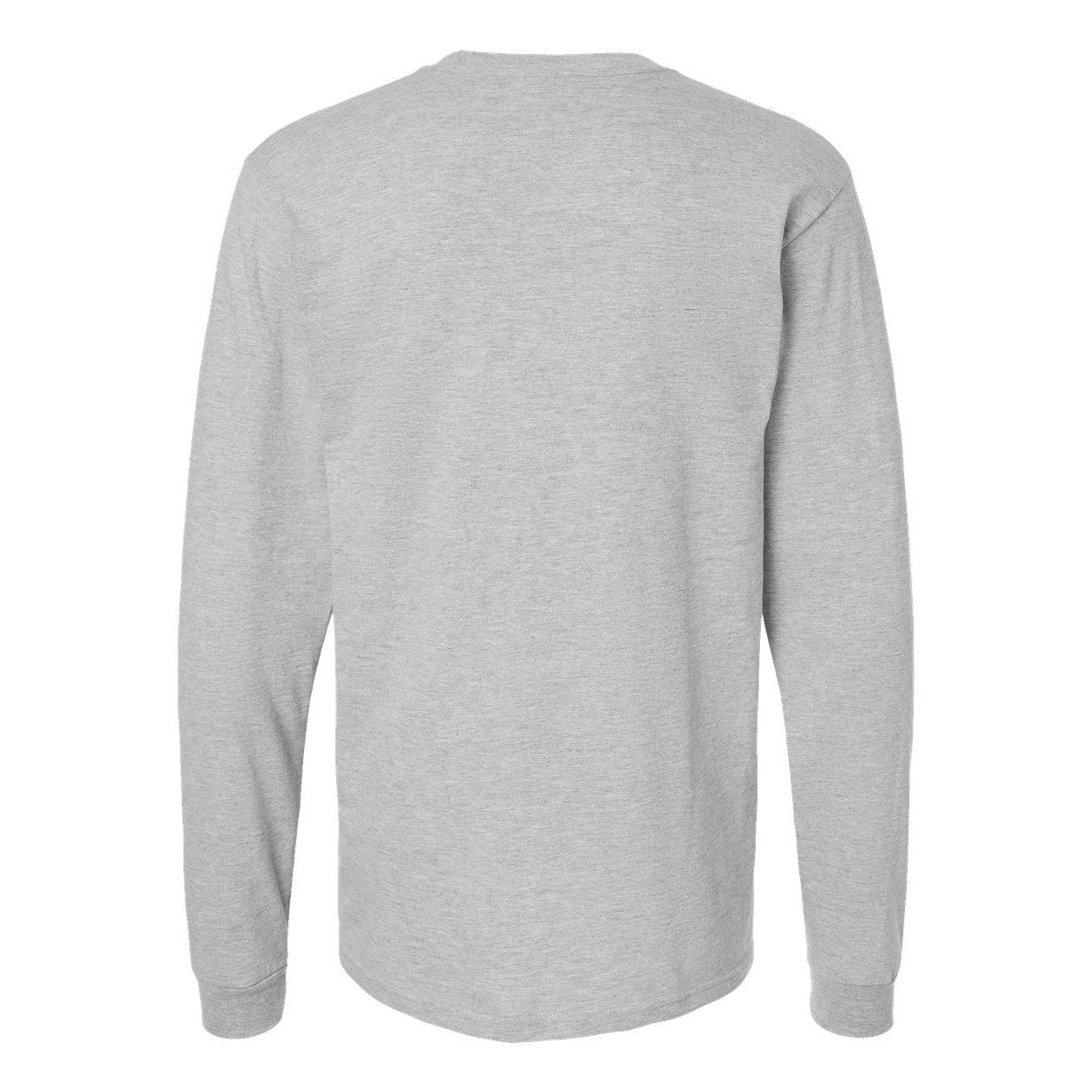 Heather Grey - Back - Tultex Unisex Jersey Long Sleeve T-Shirt