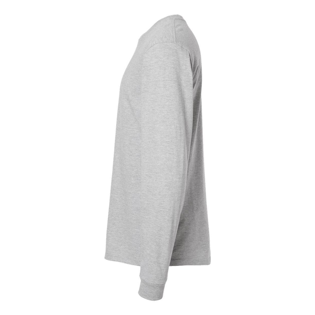 Heather Grey - Side - Tultex Unisex Jersey Long Sleeve T-Shirt