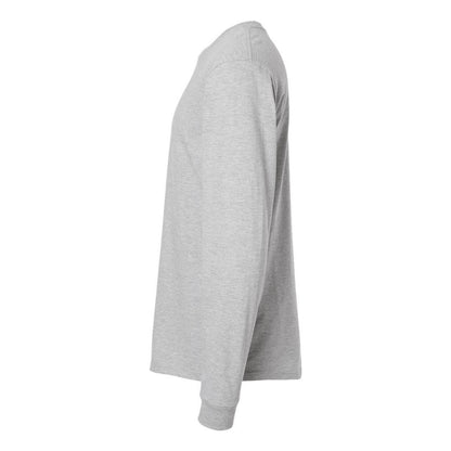 Heather Grey - Side - Tultex Unisex Jersey Long Sleeve T-Shirt