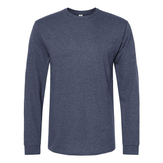 Heather Denim - Front - Tultex Unisex Jersey Long Sleeve T-Shirt