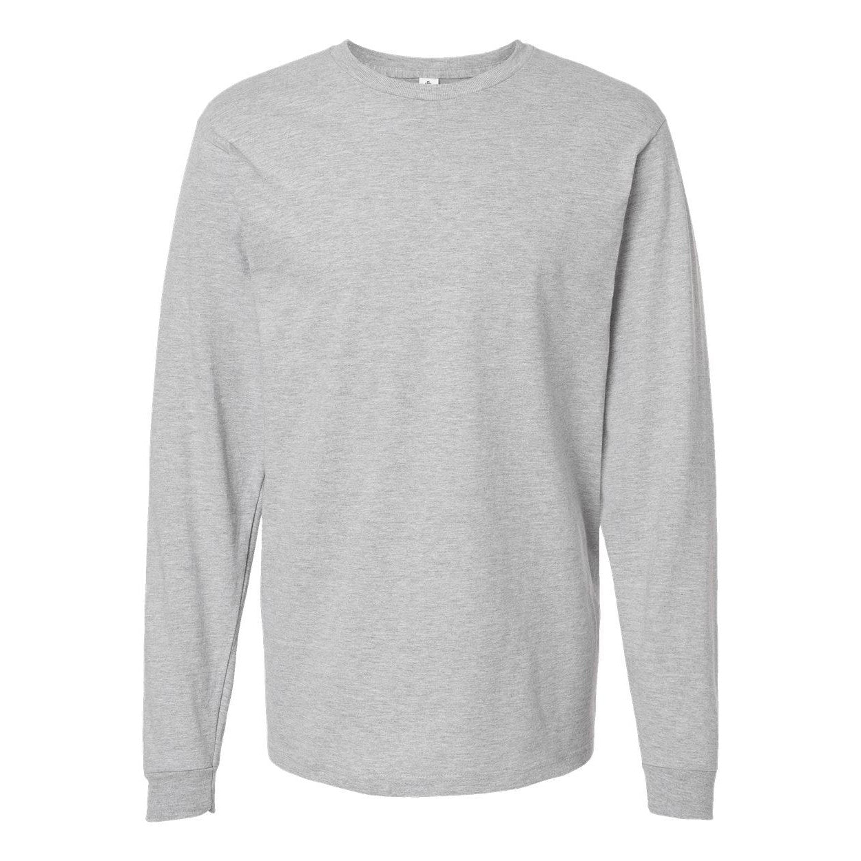 Heather Grey - Front - Tultex Unisex Jersey Long Sleeve T-Shirt