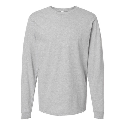 Heather Grey - Front - Tultex Unisex Jersey Long Sleeve T-Shirt