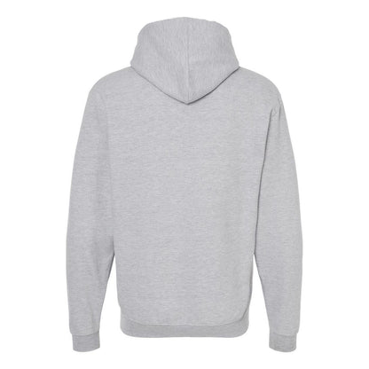 Heather Grey - Back - Tultex Unisex Fleece Hooded Sweatshirt