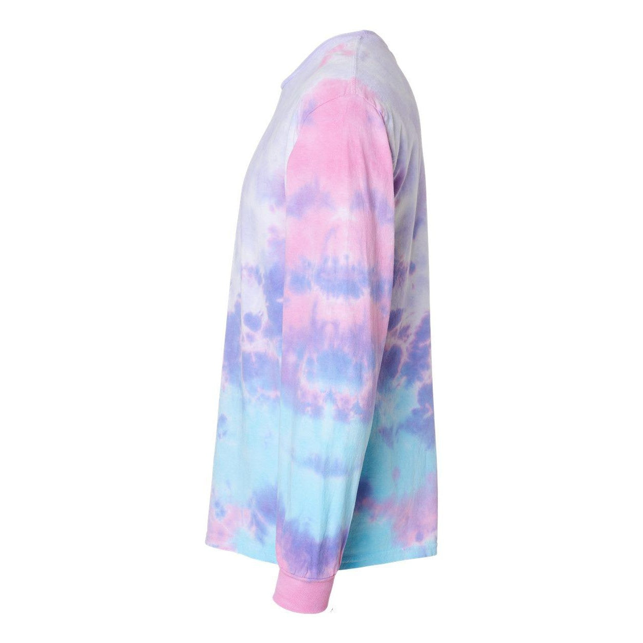 Cotton Candy - Side - Colortone Tie-Dyed Long Sleeve T-Shirt
