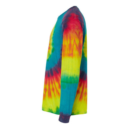 Reactive Rainbow - Side - Colortone Tie-Dyed Long Sleeve T-Shirt