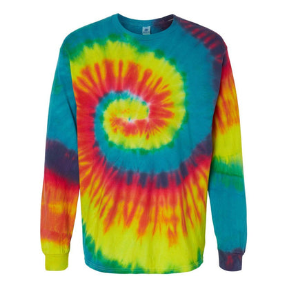 Reactive Rainbow - Front - Colortone Tie-Dyed Long Sleeve T-Shirt