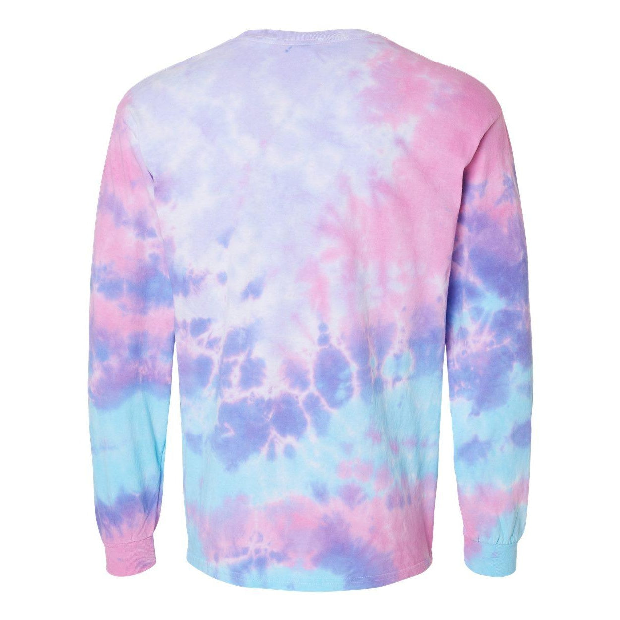 Cotton Candy - Back - Colortone Tie-Dyed Long Sleeve T-Shirt
