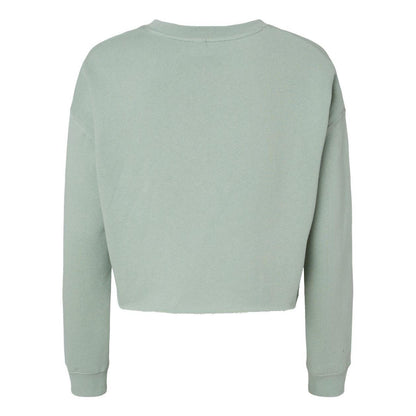 Sage - Back - Independent Trading Co. Women's Lightweight Cropped Crew Pullover