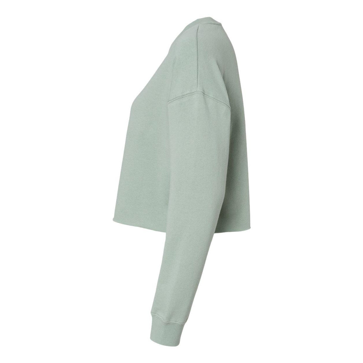Sage - Side - Independent Trading Co. Women's Lightweight Cropped Crew Pullover