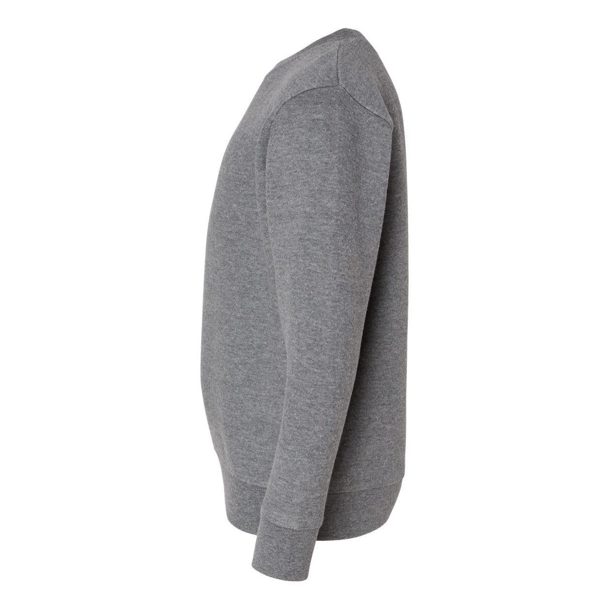 Granite Heather - Side - LAT Youth Elevated Fleece Crewneck Sweatshirt