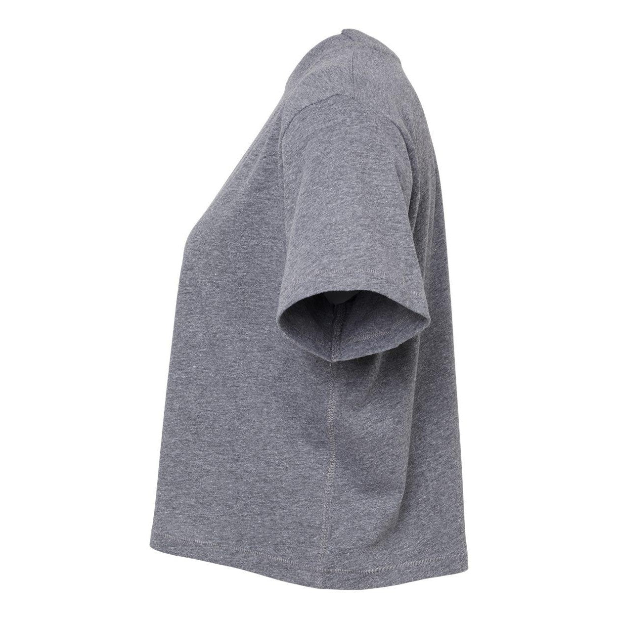 Granite Heather - Side - LAT Women's Boxy Tee
