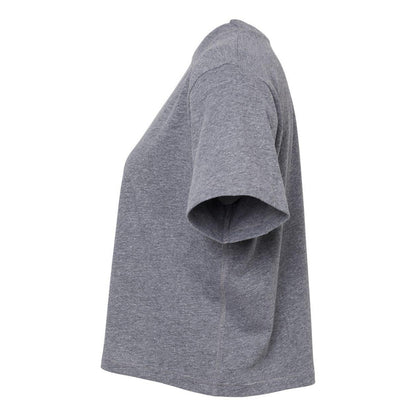Granite Heather - Side - LAT Women's Boxy Tee