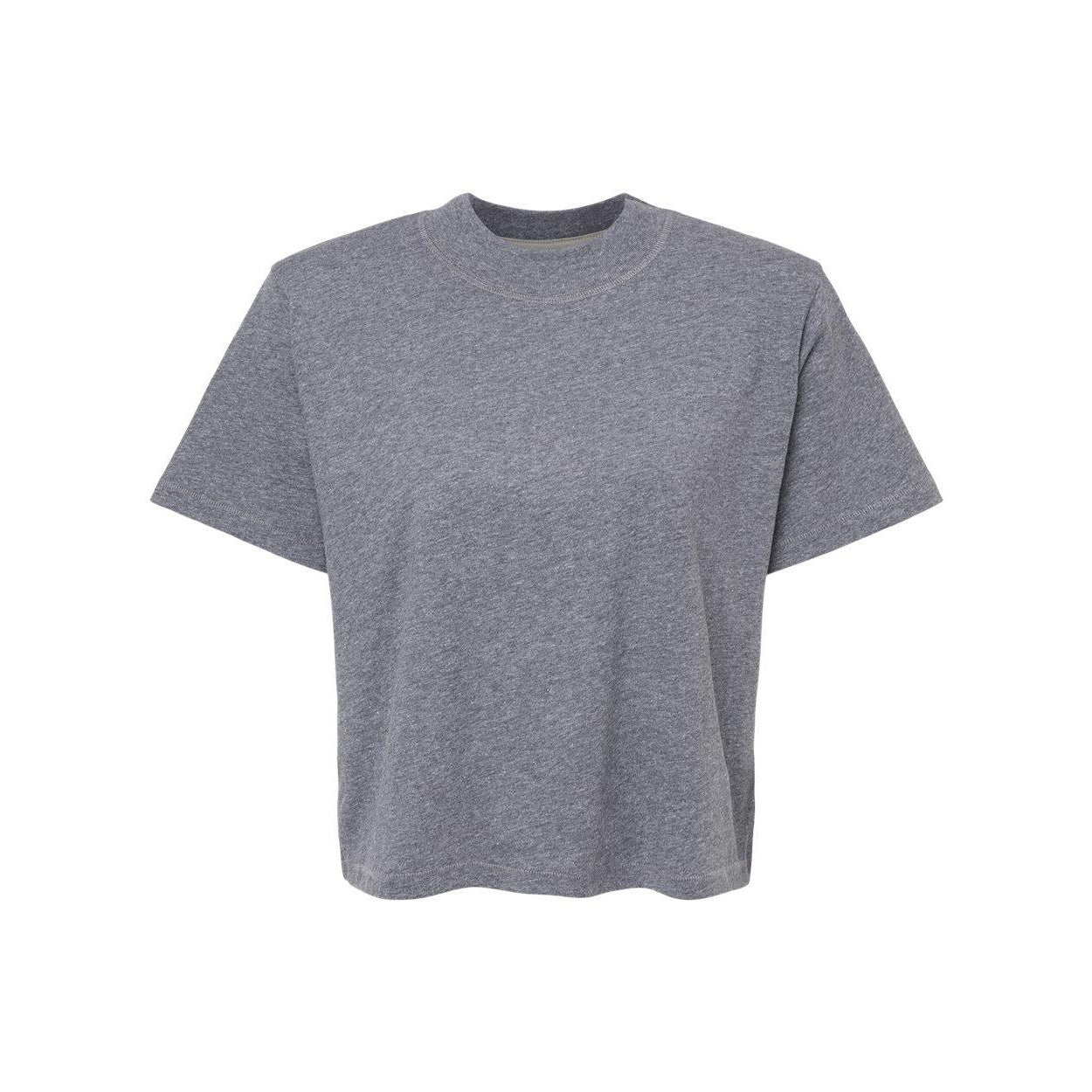 Granite Heather - Front - LAT Women's Boxy Tee