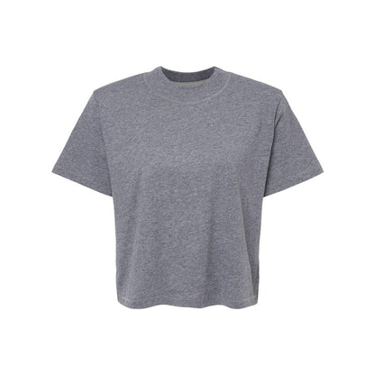 Granite Heather - Front - LAT Women's Boxy Tee
