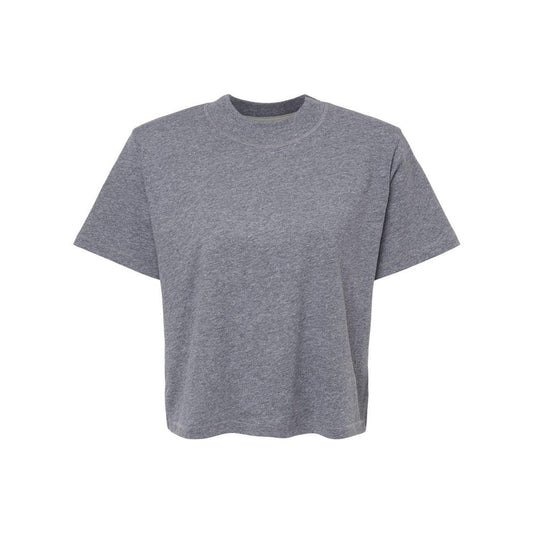 Granite Heather - Front - LAT Women's Boxy Tee