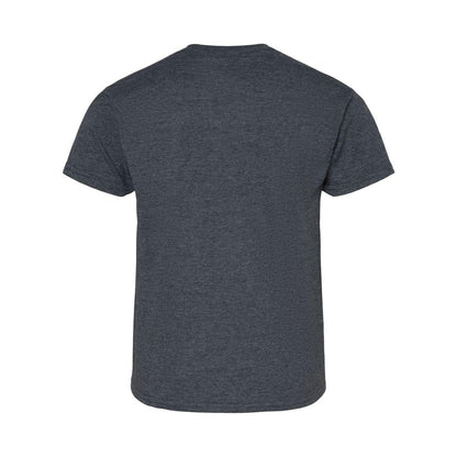 Dark Heather - Back - Gildan Softstyle Youth T-Shirt