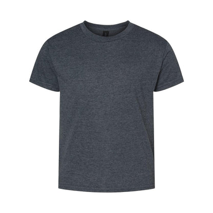 Dark Heather - Front - Gildan Softstyle Youth T-Shirt