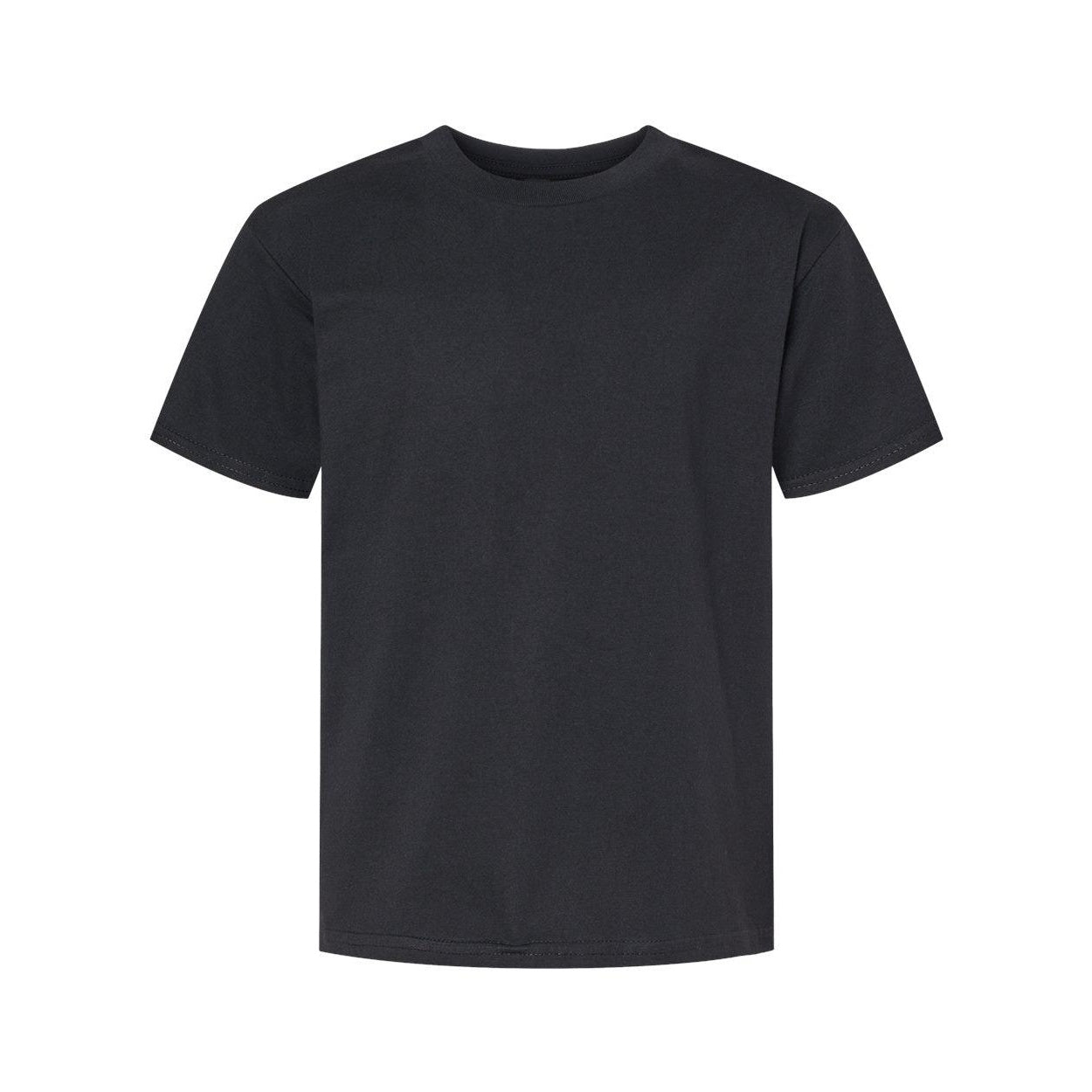 Pitch Black - Front - Gildan Softstyle Youth Midweight T-Shirt