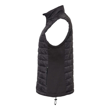 Black - Side - Burnside Women's Elemental Puffer Vest