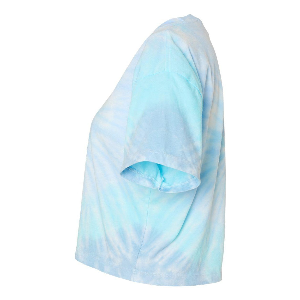 Lagoon - Side - Colortone Women's Tie-Dyed Crop T-Shirt