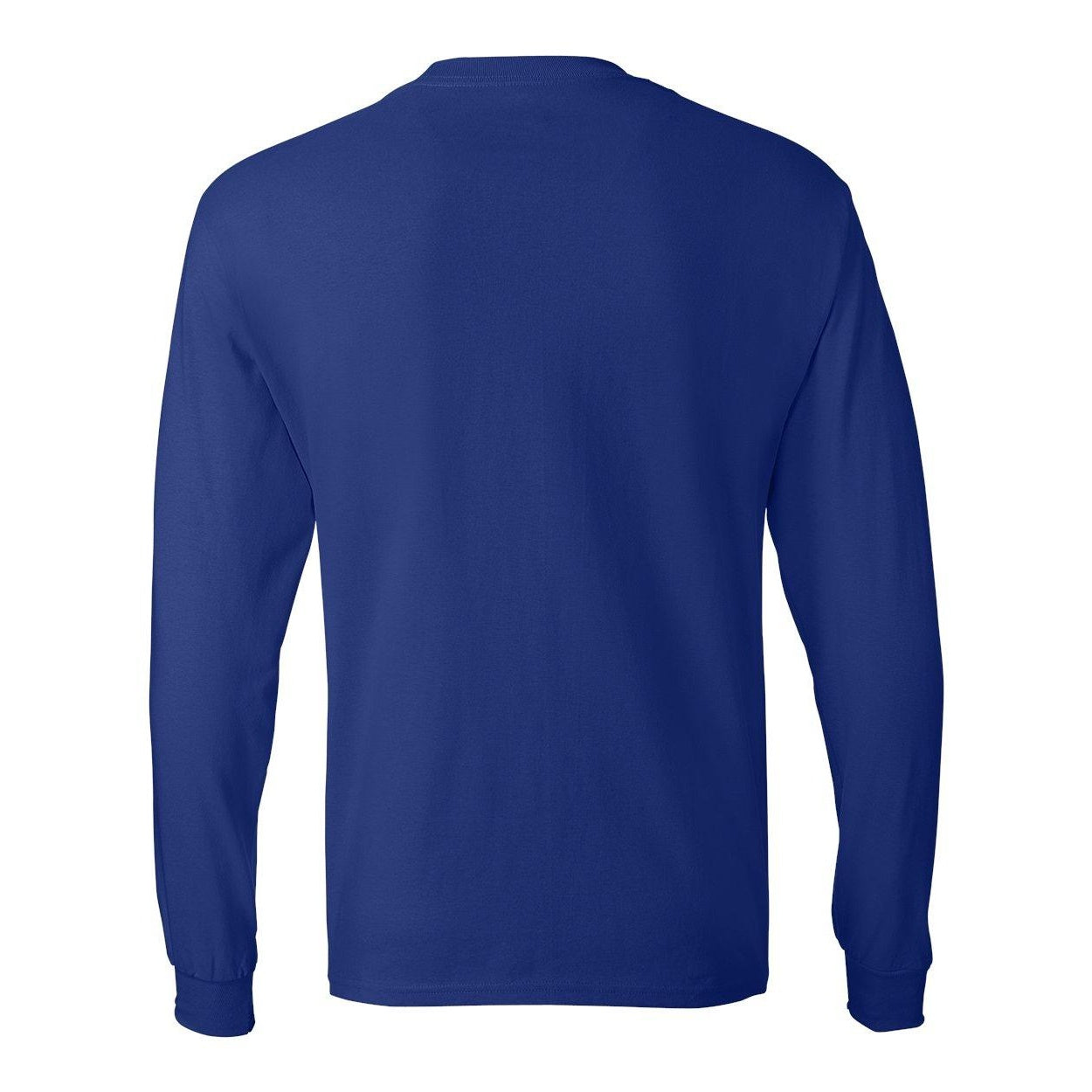 Deep Royal - Back - Hanes Authentic Long Sleeve T-Shirt