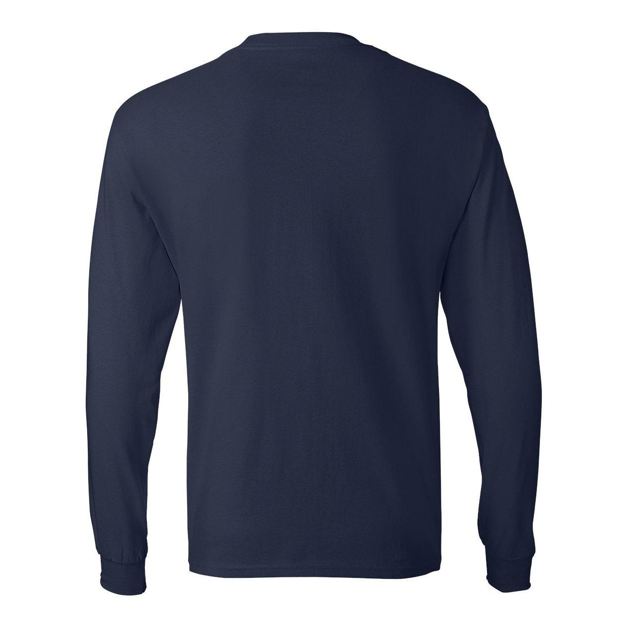 Navy - Back - Hanes Authentic Long Sleeve T-Shirt