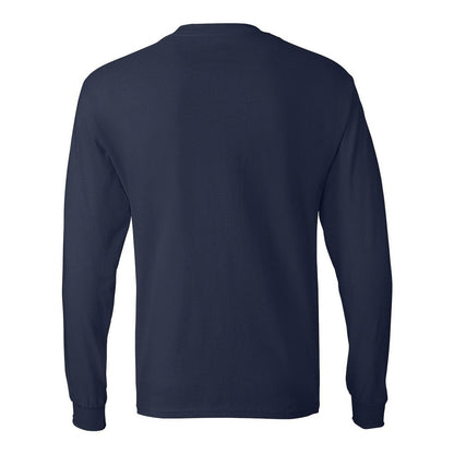 Navy - Back - Hanes Authentic Long Sleeve T-Shirt