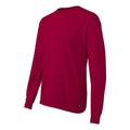 Deep Red - Side - Hanes Authentic Long Sleeve T-Shirt