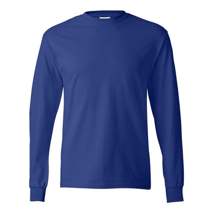 Deep Royal - Front - Hanes Authentic Long Sleeve T-Shirt