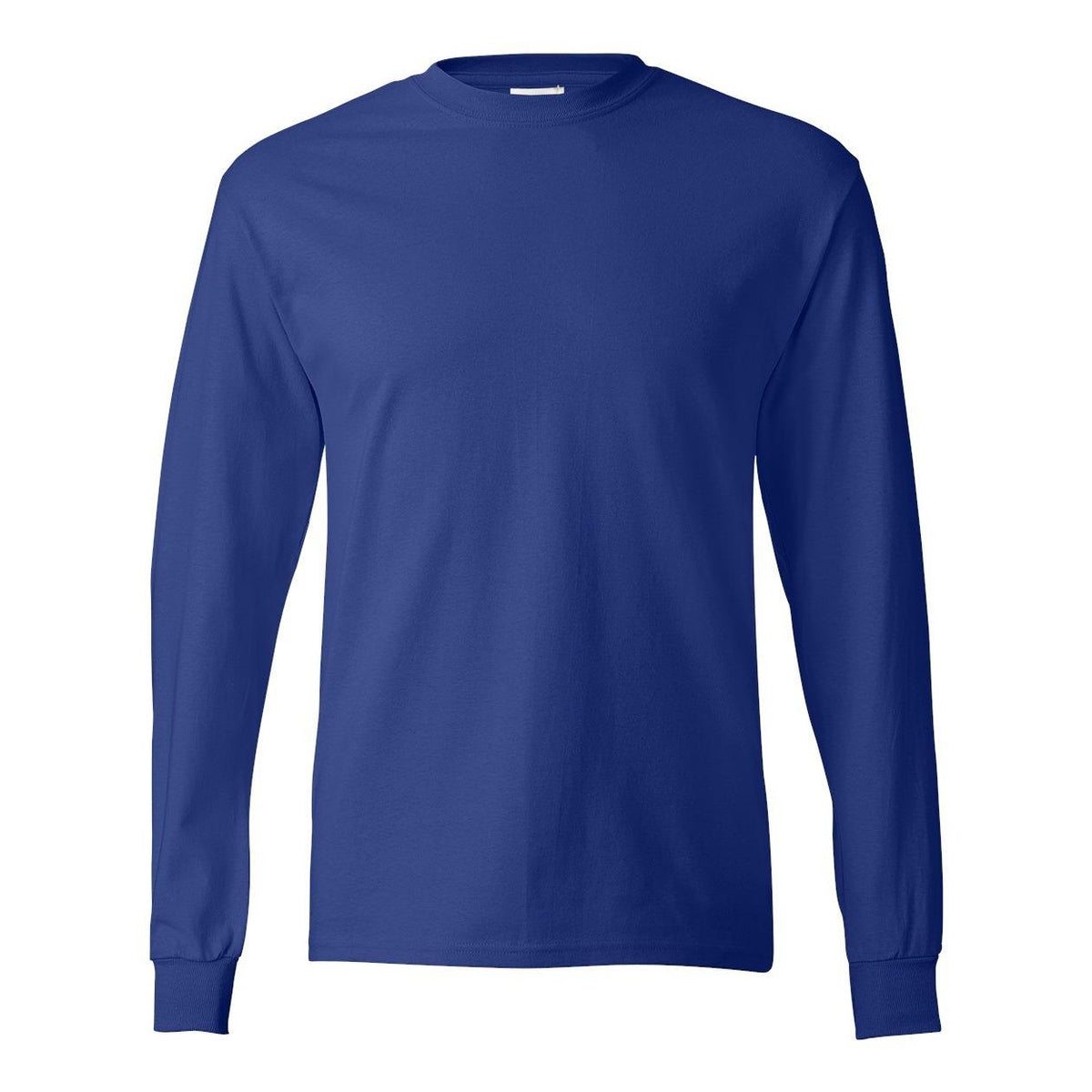 Deep Royal - Front - Hanes Authentic Long Sleeve T-Shirt