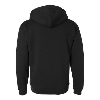 Black- Natural - Back - Independent Trading Co. Sherpa-Lined Full-Zip Hooded Sweatshirt
