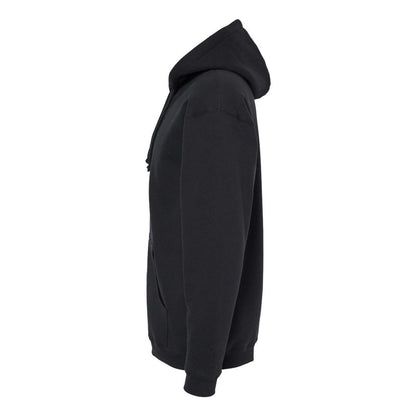 Black- Natural - Side - Independent Trading Co. Sherpa-Lined Full-Zip Hooded Sweatshirt