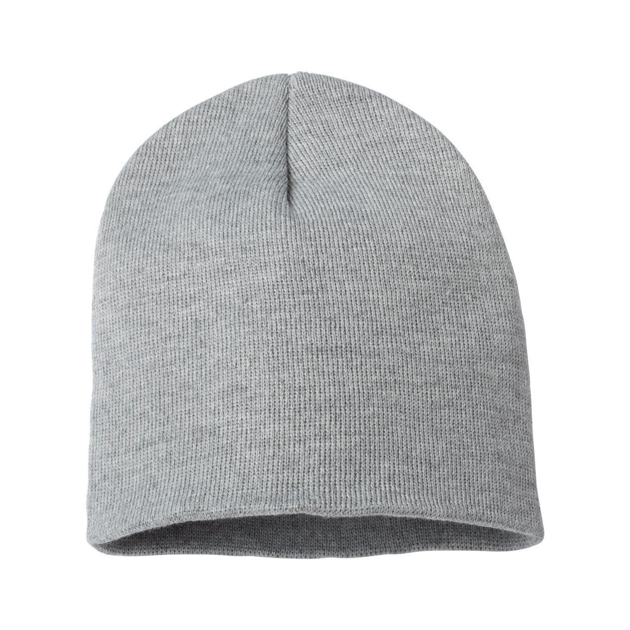 Heather Grey - Back - Sportsman 8 Knit Beanie