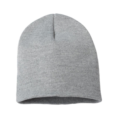 Heather Grey - Back - Sportsman 8 Knit Beanie