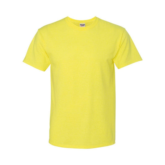 Neon Yellow - Front - JERZEES Dri-Power 50-50 T-Shirt