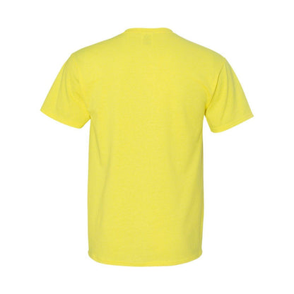Neon Yellow - Back - JERZEES Dri-Power 50-50 T-Shirt