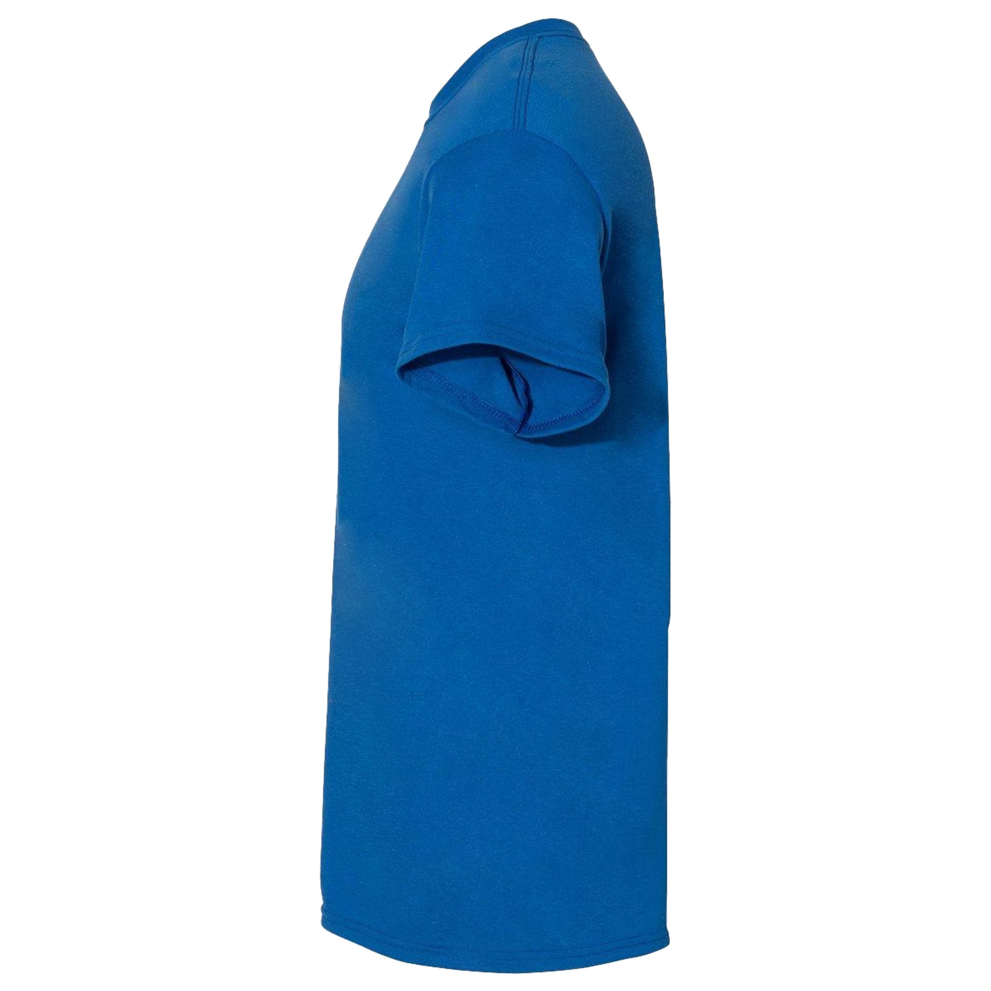 Neon Blue - Side - Gildan Heavy Cotton T-Shirt