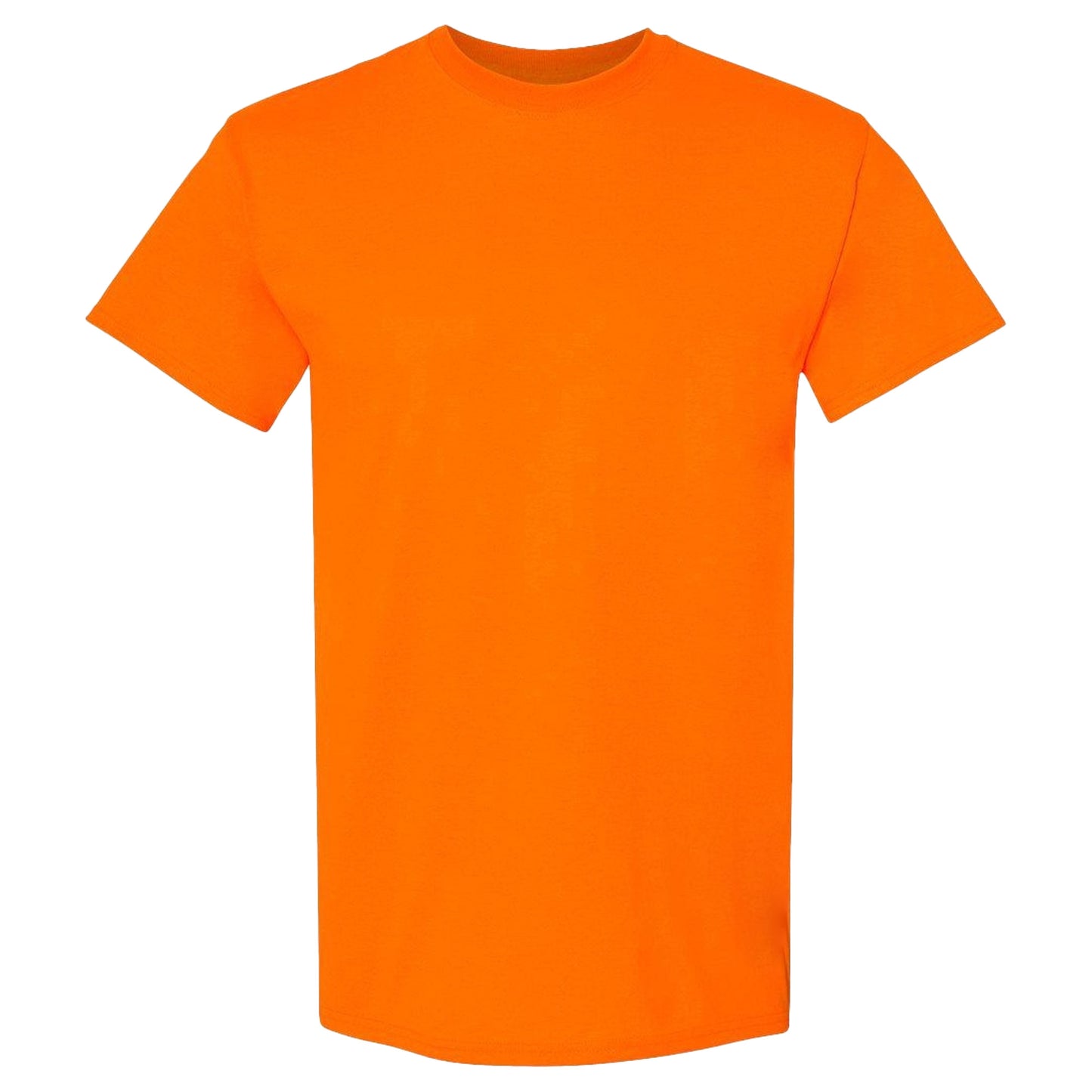 Safety Orange - Front - Gildan Heavy Cotton T-Shirt